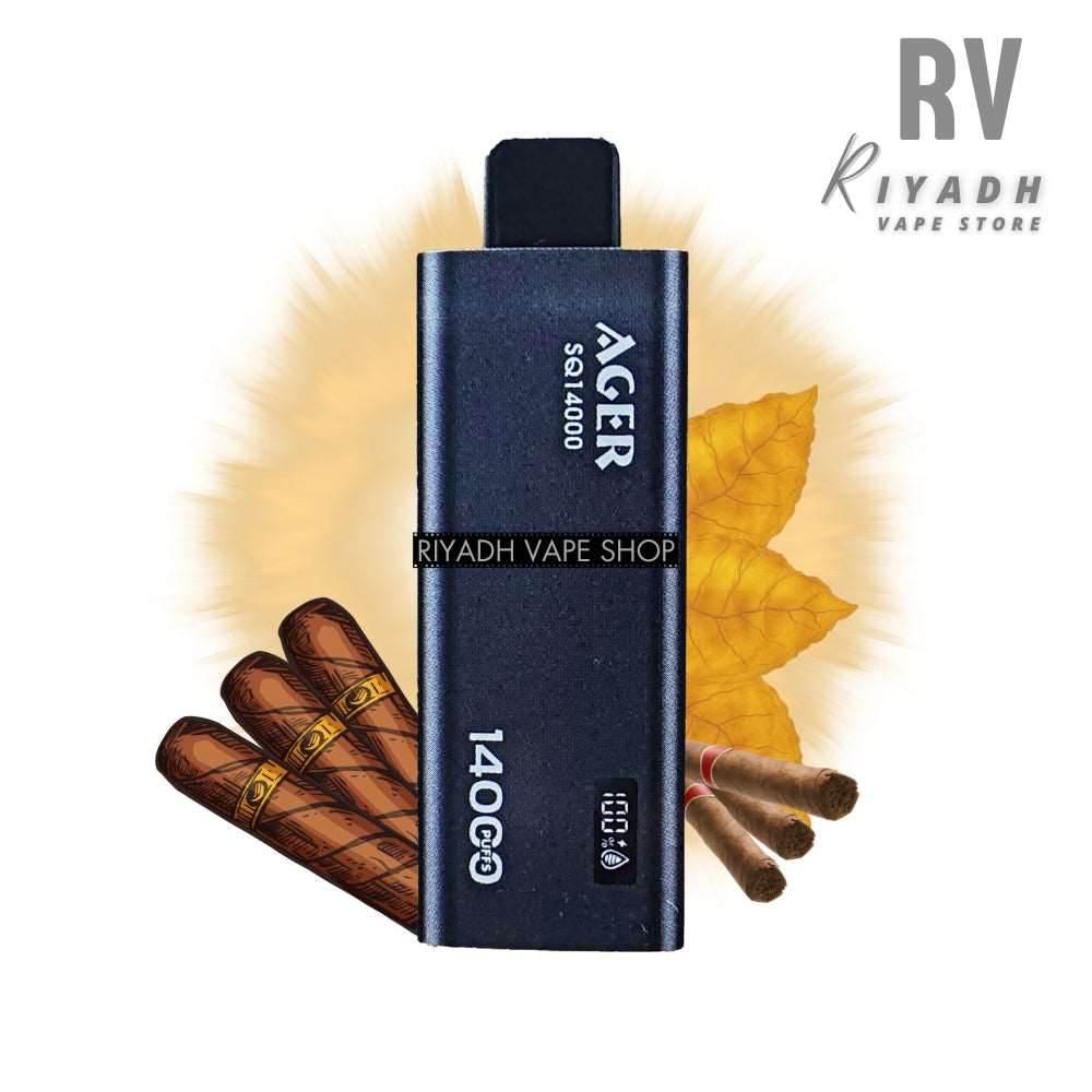 AGER SQ 14000 Puffs Disposable Vape - Tobacco Riyadh Vape Shop AGER SQ 14000 Puffs Disposable Vape - Tobacco Riyadh Vape Shop