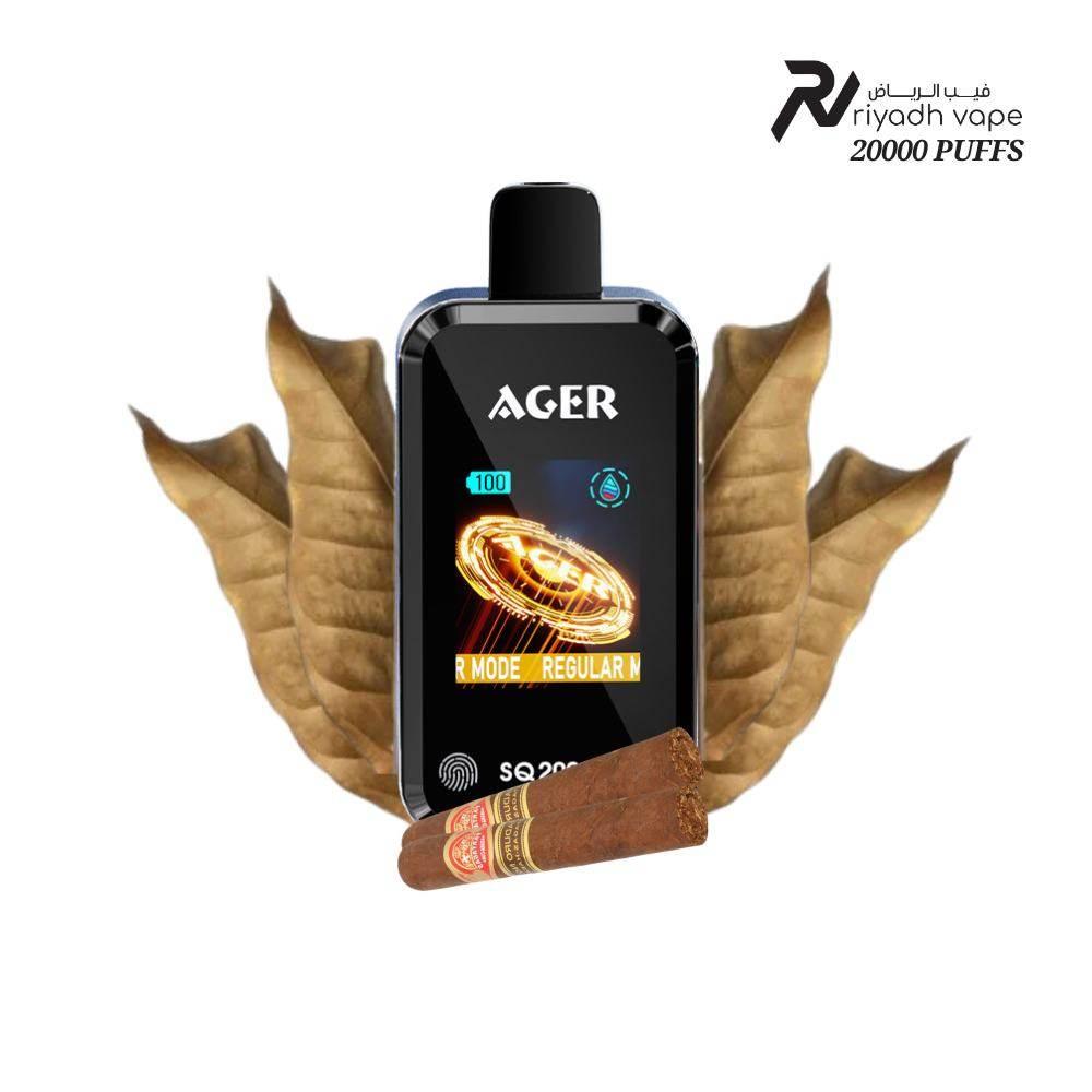 AGER SQ 20000 Puffs Disposable Vape | Tobacco | Riyadh Vape Shop Saudi AGER SQ 20000 Puffs Disposable Vape | Tobacco | Riyadh Vape Shop Saudi