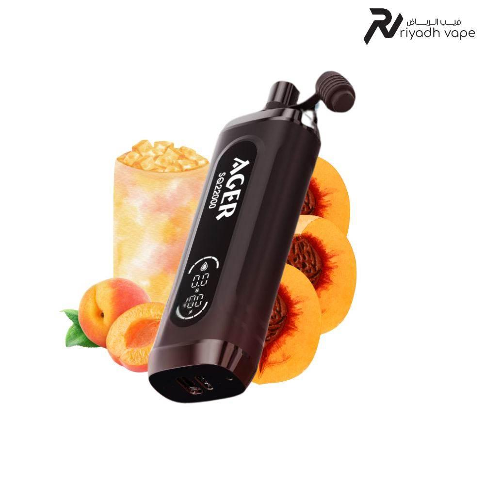 AGER SQ 22000 Puffs Low Nicotine Disposable Vape | Peach Max | Low Nic Riyadh Vape Shop AGER SQ 22000 Puffs Low Nicotine Disposable Vape | Peach Max | Low Nic Riyadh Vape Shop