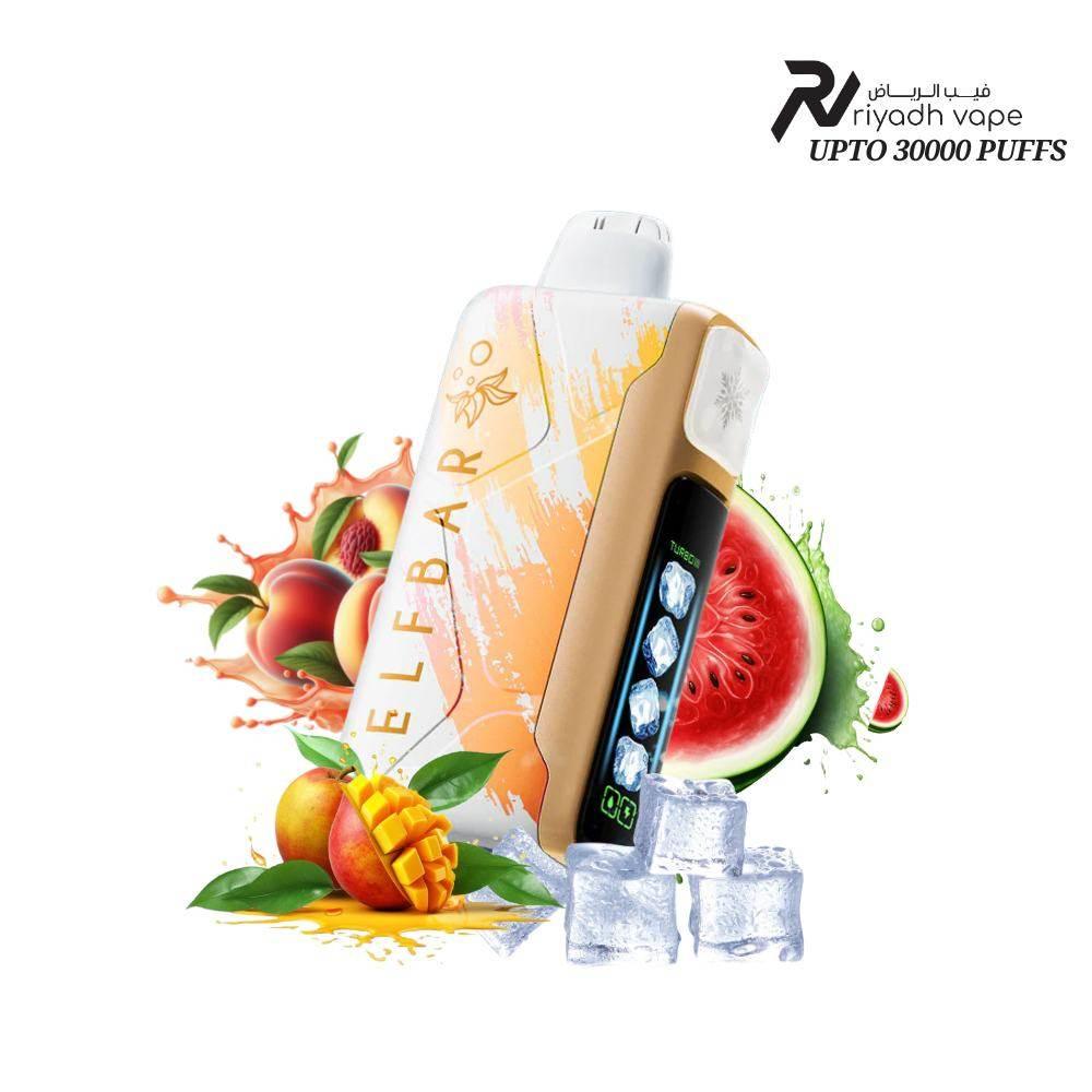 ELFBAR Ice King 30000 Disposable Vape | Peach Mango Watermelon Ice Riyadh Vape Shop ELFBAR Ice King 30000 Disposable Vape | Peach Mango Watermelon Ice Riyadh Vape Shop