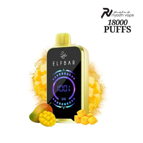 Elf Bar Vape Precio Elf Bar BC5000  LC Smoke Shop ElfBar FS 18000 Puffs  Disposable Vape - Double Mango Riyadh Vape Shop