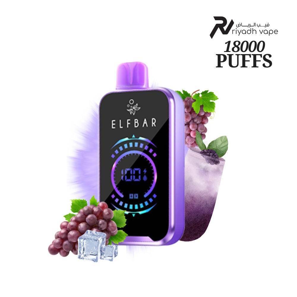 ElfBar FS 18000 Puffs Disposable Vape - Grape Ice Riyadh Vape Shop ElfBar FS 18000 Puffs Disposable Vape - Grape Ice Riyadh Vape Shop