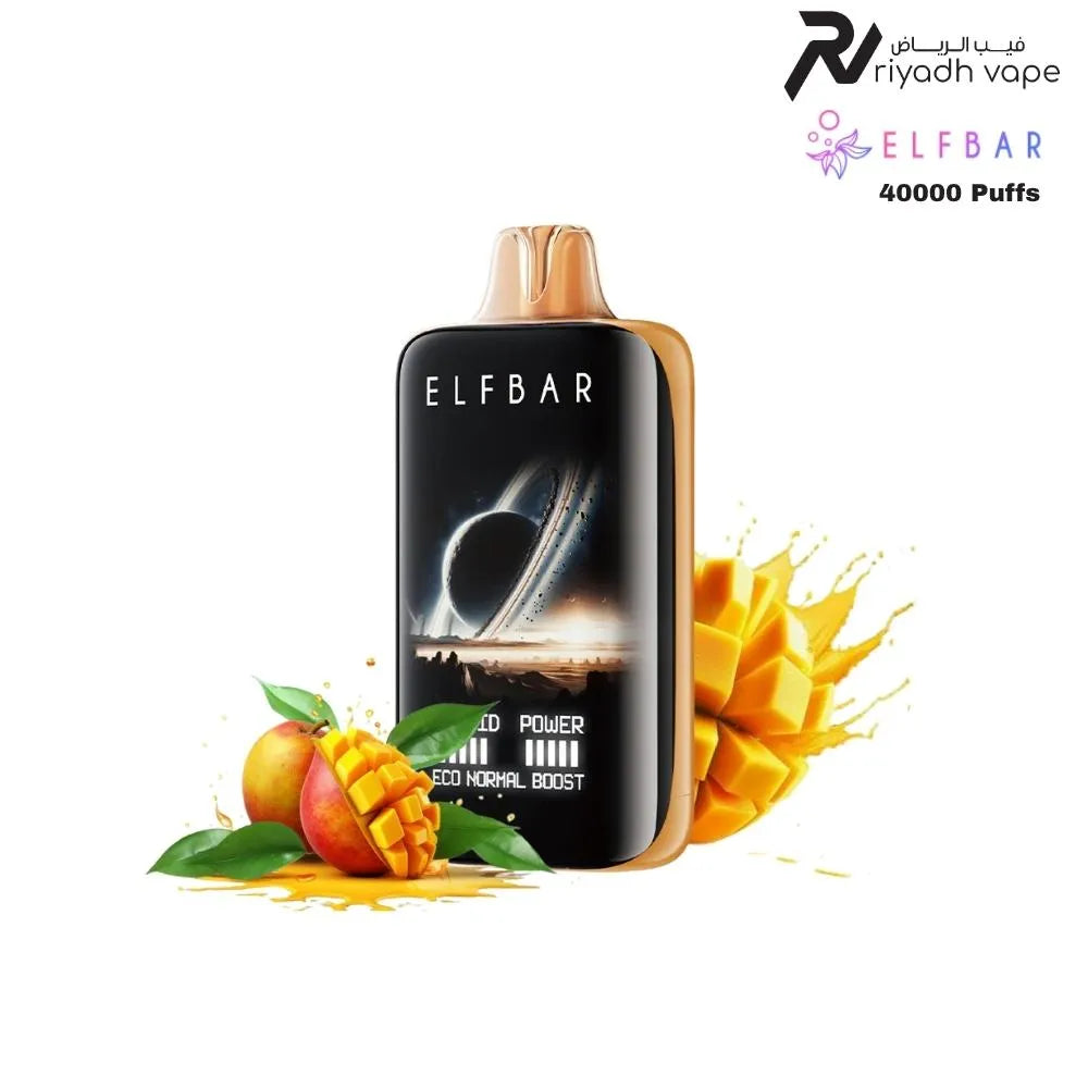 Elfbar Moon Night 40000 Puffs Doubld Mango Disposable Vape, the best disposable vape in saudi arabia riyadh vape shop