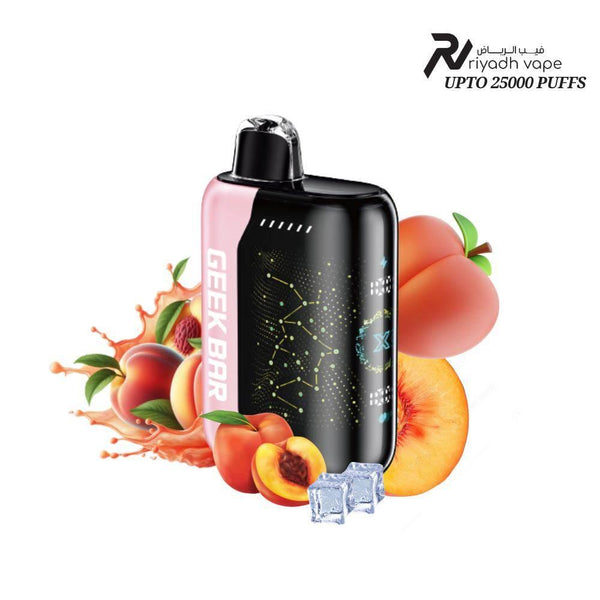 GEEK BAR PULSE X 25,000 Puffs Disposable Peach Ice | Vape Riyadh Saudi   Riyadh Vape Shop