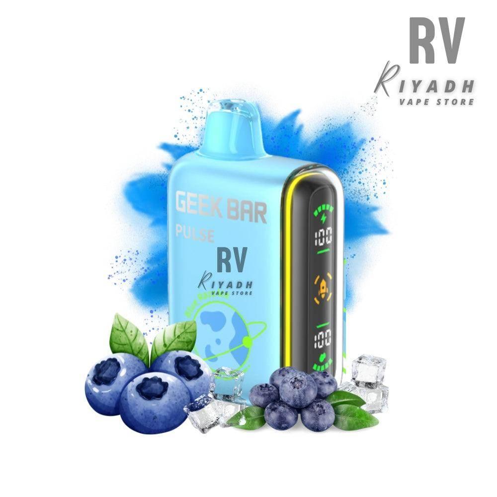 Geek Bar Pulse 15000 Puffs Disposable Vape - Blueberry Ice - Riyadh Vape Shop