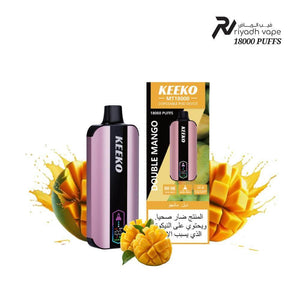 Keeko MT18000 Puffs Disposable Vape - Double Mango - Riyadh Vape Shop
