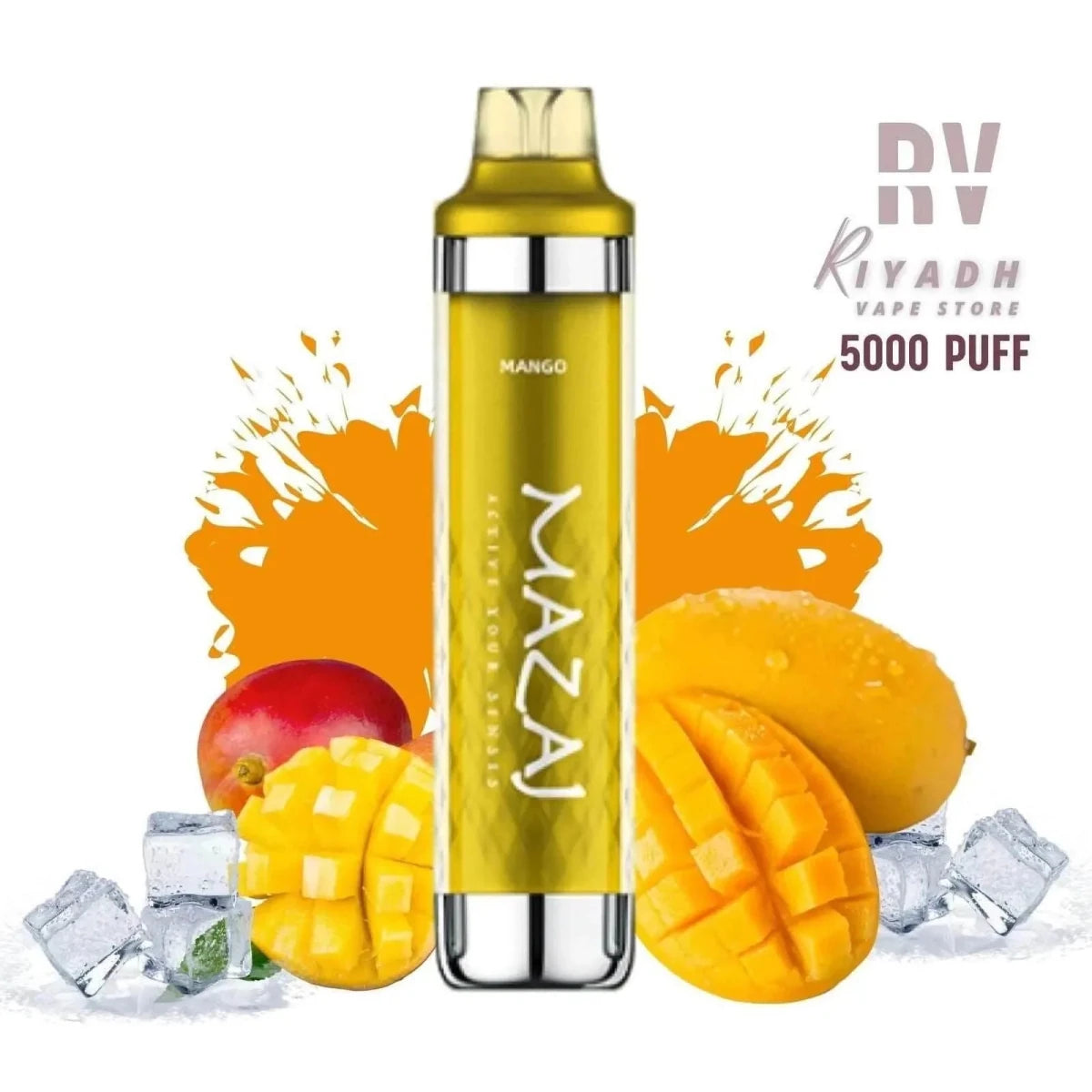 Majaz 8000 Puffs Disposable Vape - Mazaj Mango Ice Riyadh Vape Shop Majaz 8000 Puffs Disposable Vape - Mazaj Mango Ice Riyadh Vape Shop