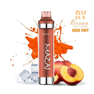 MAZAJ 8000 Puff Disposable Vape – Peach Ice - Vape Riyadh - Riyadh Vape Shop