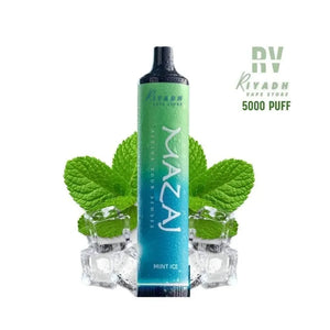 MAZAJ Demon 5000 Puff Mint Ice Disposable Vape - E Cigarette - Riyadh Vape Shop