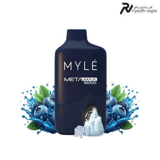 MYLE Meta Max 18000 Puffs Disposable Vape Device - Blueberry Ice - Riyadh Vape Shop