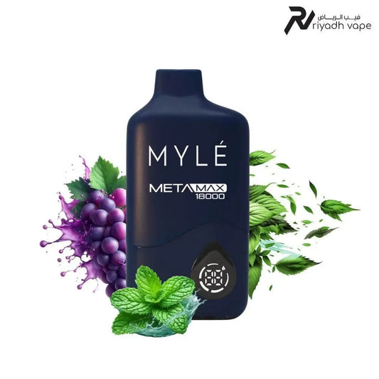 MYLE Meta Max 18000 Puffs Disposable Vape Device - Grape Mint - Riyadh Vape Shop
