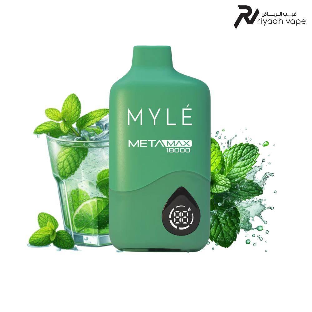 MYLE Meta Max 18000 Puffs Disposable Vape Device - Mint Ice - Riyadh Vape Shop