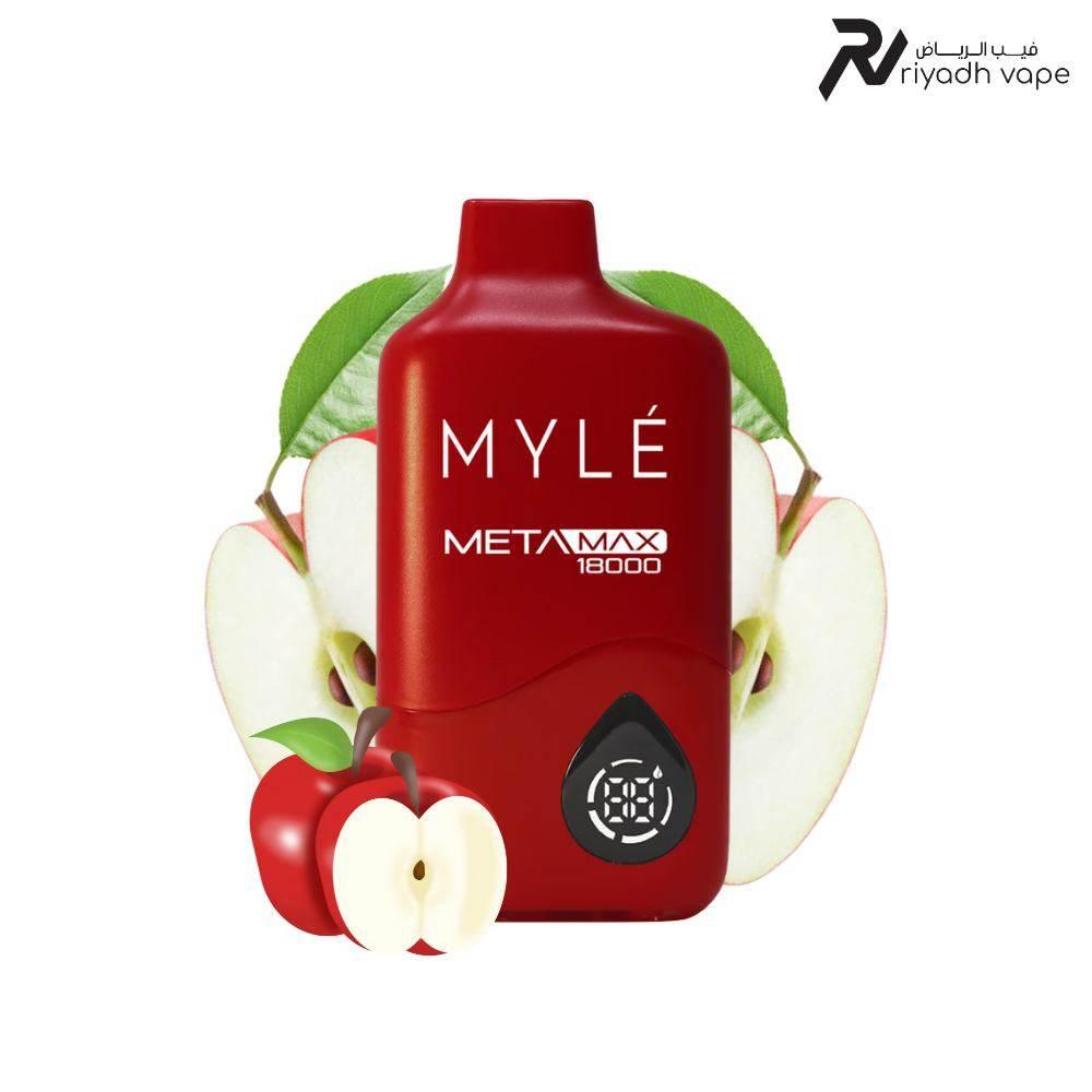 MYLE Meta Max 18000 Puffs Disposable Vape Device - Red Apple - Riyadh Vape Shop