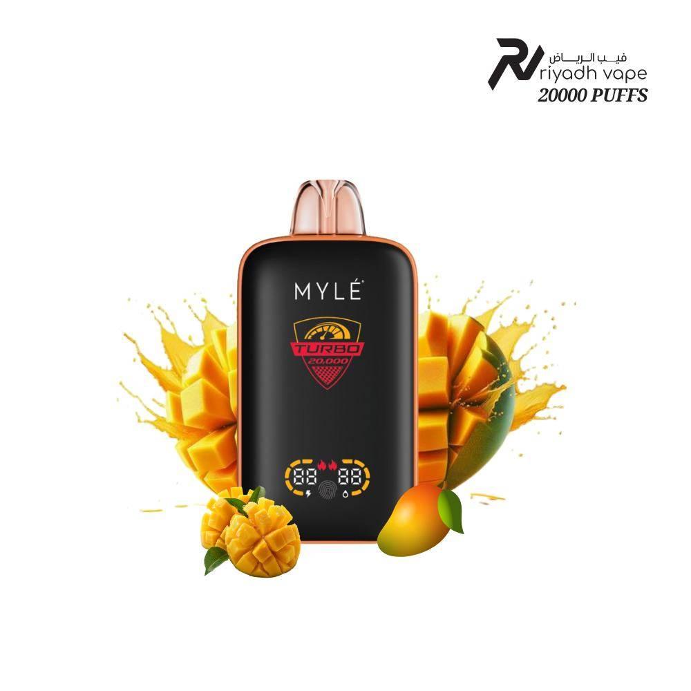 MYLE Turbo 20000 Puffs Disposable Vape - Royal Mango Riyadh Vape Shop MYLE Turbo 20000 Puffs Disposable Vape - Royal Mango Riyadh Vape Shop