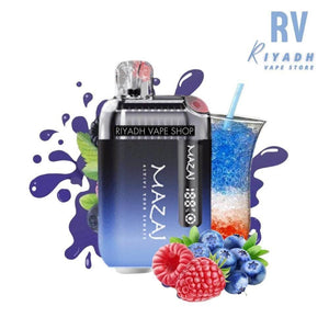 Mazaj Infinity X 9000 Puffs Disposable Vape - Blueberry Raspberry - Riyadh Vape Shop