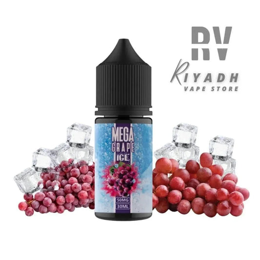 Mega Grape Ice Salt Nic E-Liquid Vape Juice 30MG & 50MG - Riyadh Vape Shop - Riyadh Vape Shop