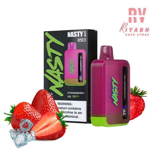 Nasty Bar 8500 Puffs Strawberry Ice Disposable Vape - Vape Riyadh