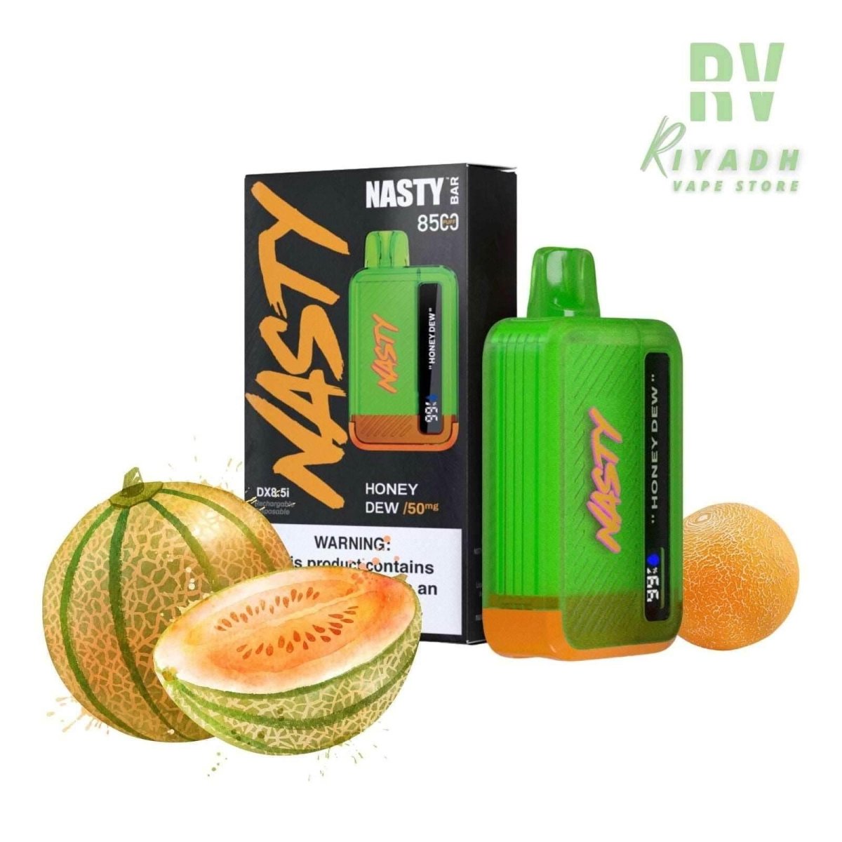 Nasty Bar 8500 Puffs Disposable Vape - Honey Dew - Riyadh Vape Shop - Disposable Vape