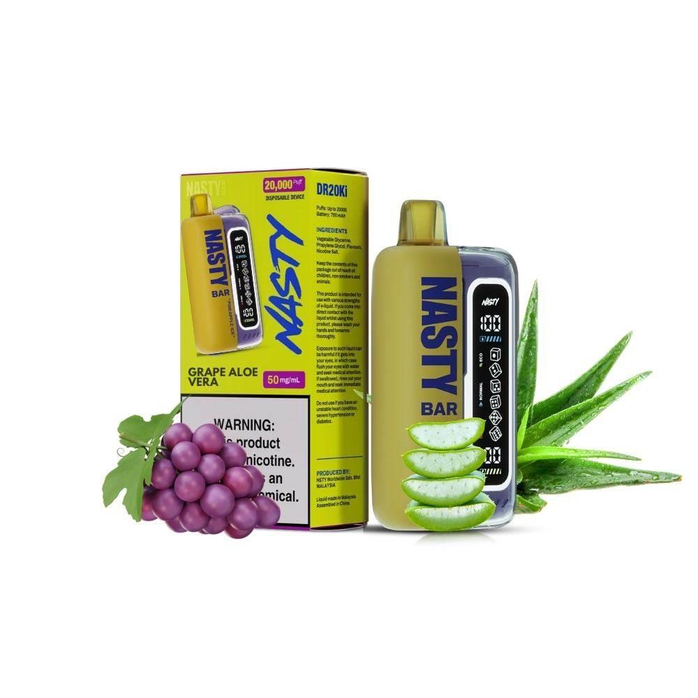 Nasty Bar Disposable Vape 20000 Puffs DR20Ki - Grape Aloe Vera - Riyadh Vape Shop