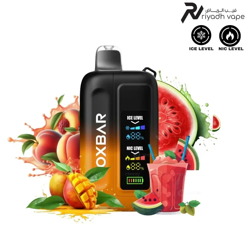 Oxbar IceNic Peach Mango Watermelon disposable vape