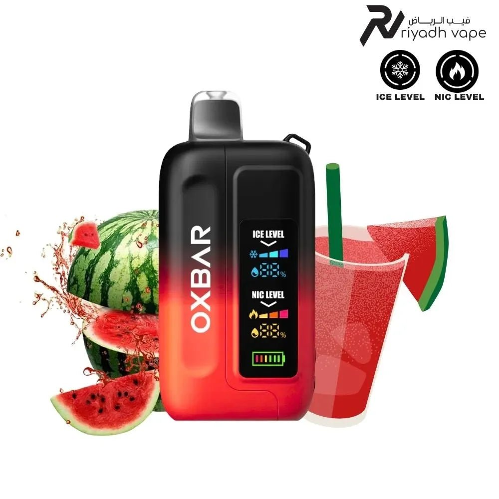 Oxbar IceNic Watermelon 30000 Puffs | Riyadh Saudi Vape Riyadh Vape Shop Oxbar IceNic Watermelon 30000 Puffs | Riyadh Saudi Vape Riyadh Vape Shop