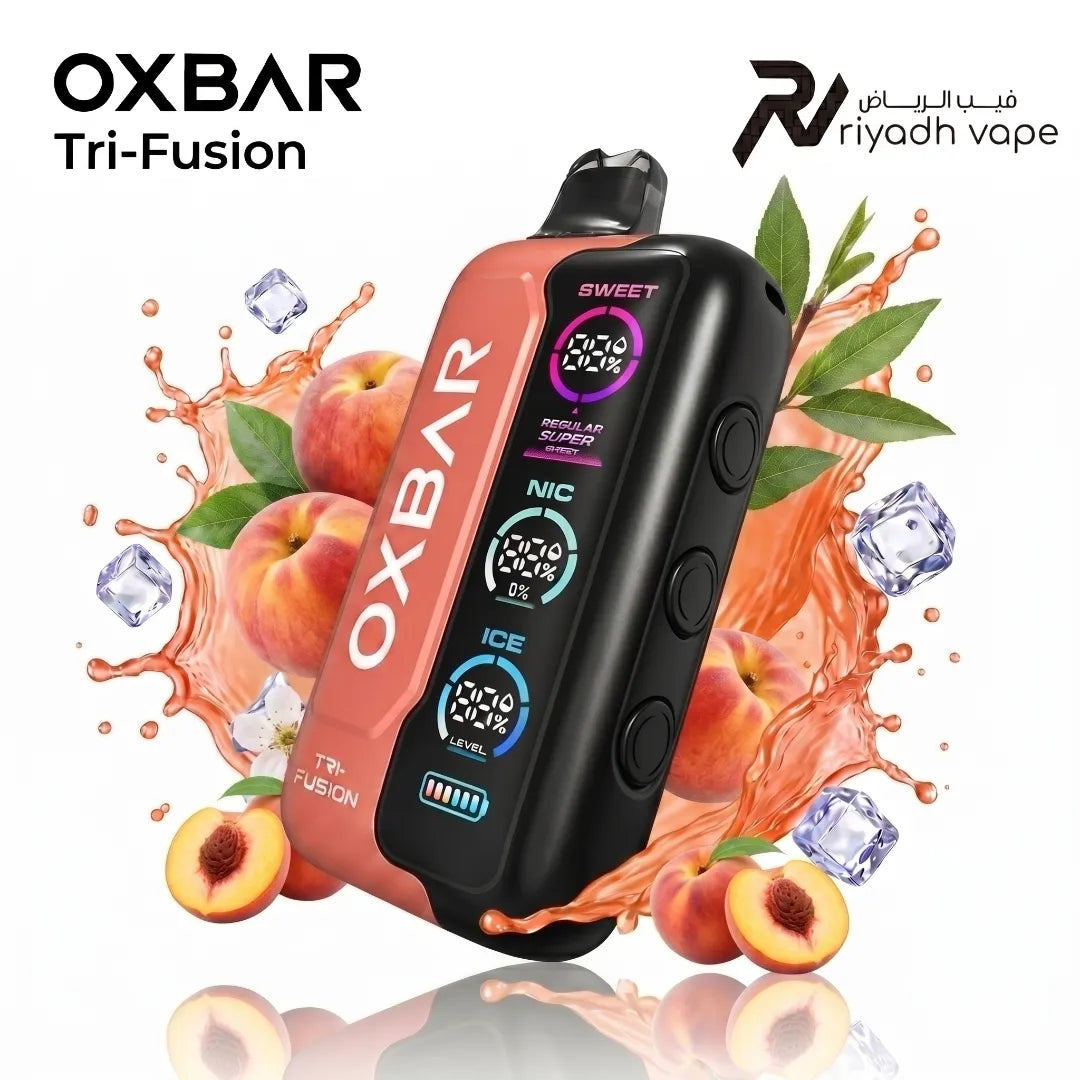 Oxbar Tri-Fusion 40K Disposable Vape Peach in Saudi Riyadh Vape Shop Oxbar Tri-Fusion 40K Disposable Vape Peach in Saudi Riyadh Vape Shop