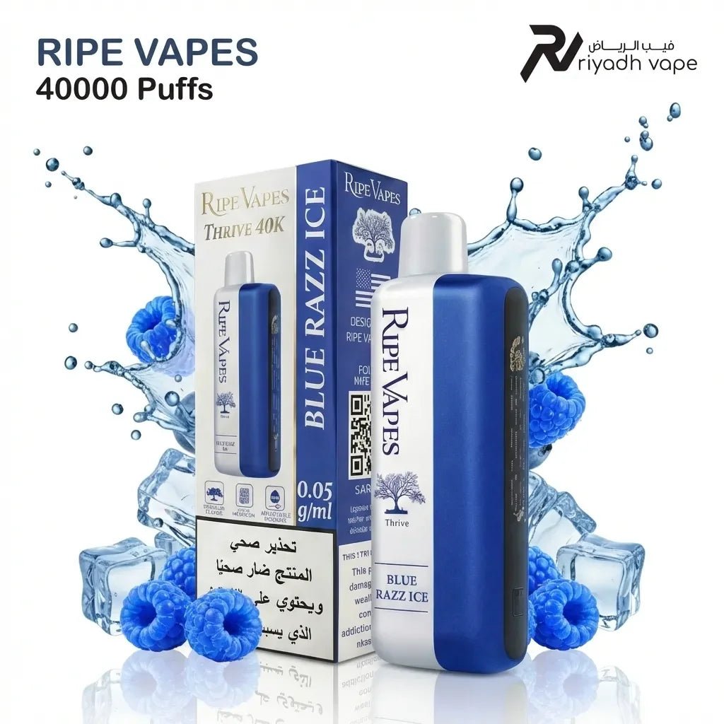Ripe Vapes Thrive 40k Disposable Vape - Blue Razz Ice - Riyadh Vape Shop - Disposable Vape