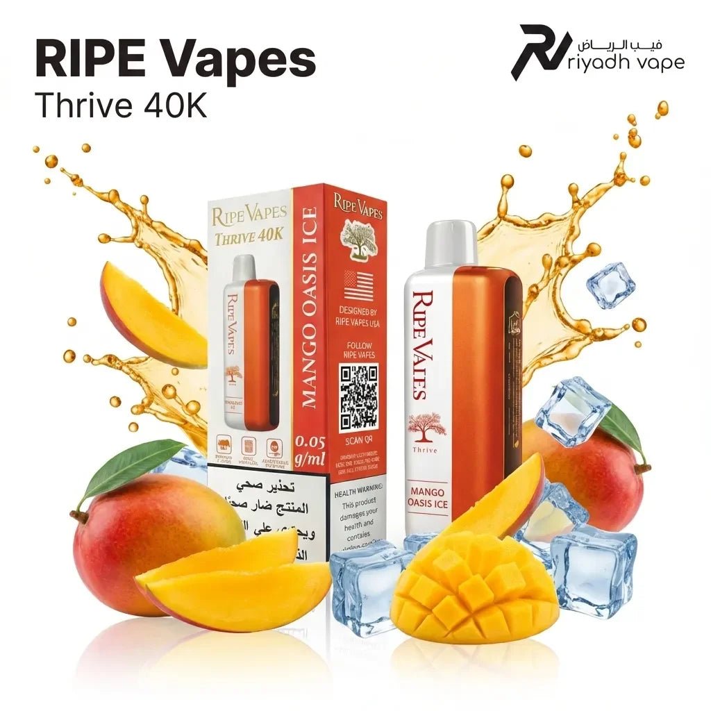 Ripe Vapes Thrive 40k Disposable Vape - Mango Oasis Ice - Riyadh Vape Shop - Disposable Vape