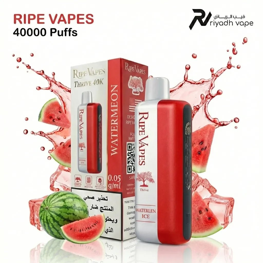 Ripe Vapes Thrive 40k Disposable Vape - Watermelon Ice - Riyadh Vape Shop - Disposable Vape