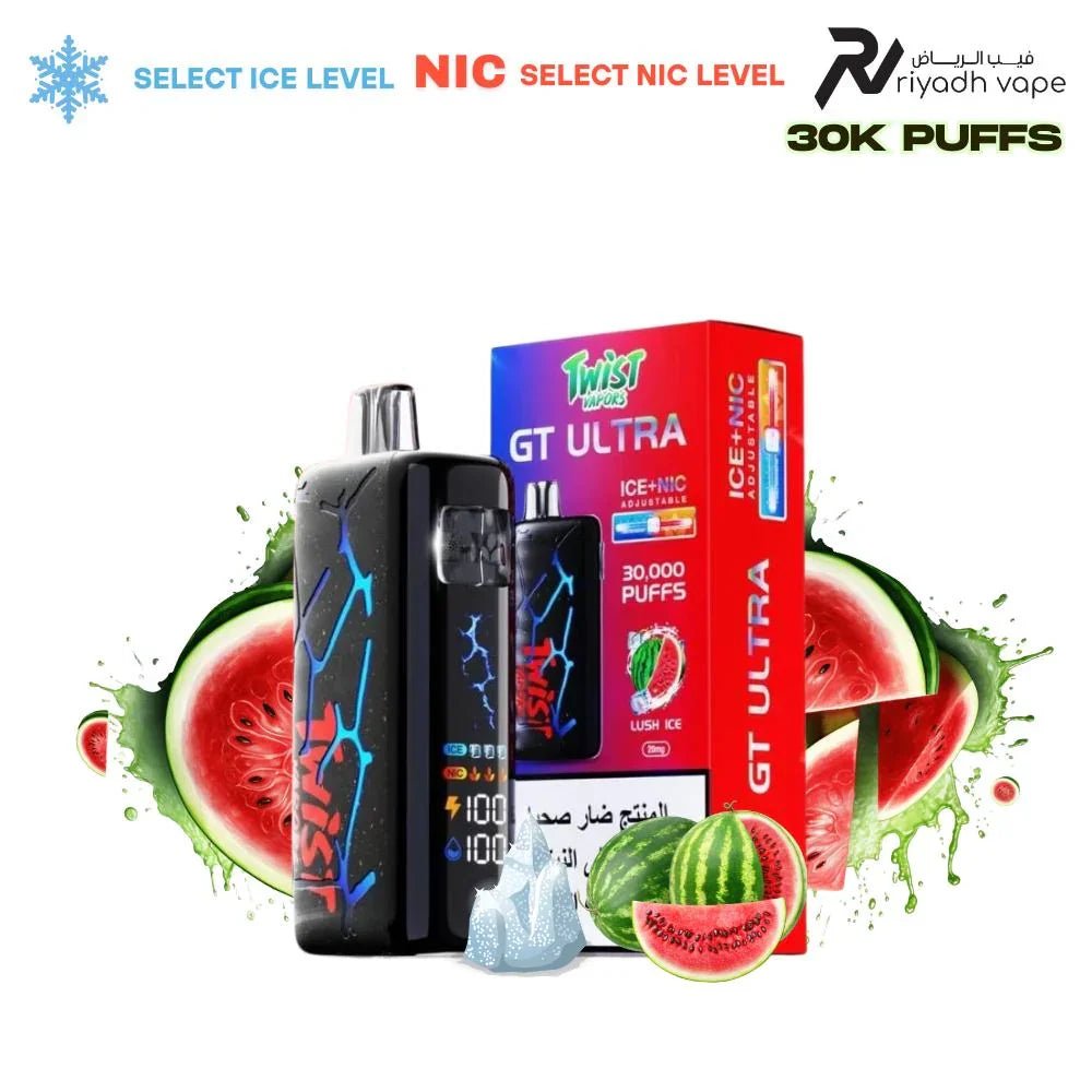 Twist GT Ultra 30000 Puffs Disposable Vape - Lush Ice - Riyadh Vape Shop - Disposable Vape