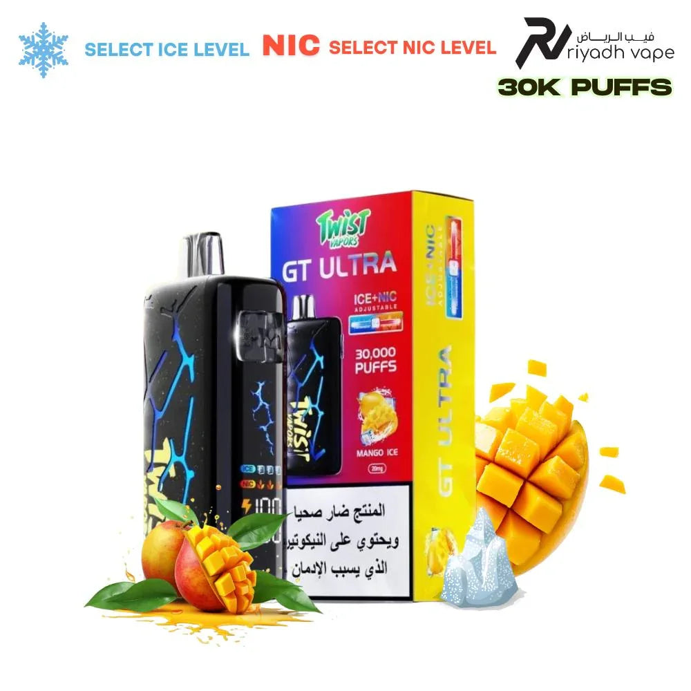 Twist GT Ultra 30000 Puff Disposable Vape - Mango Ice from riyadh vape shop , riyadh vape offers