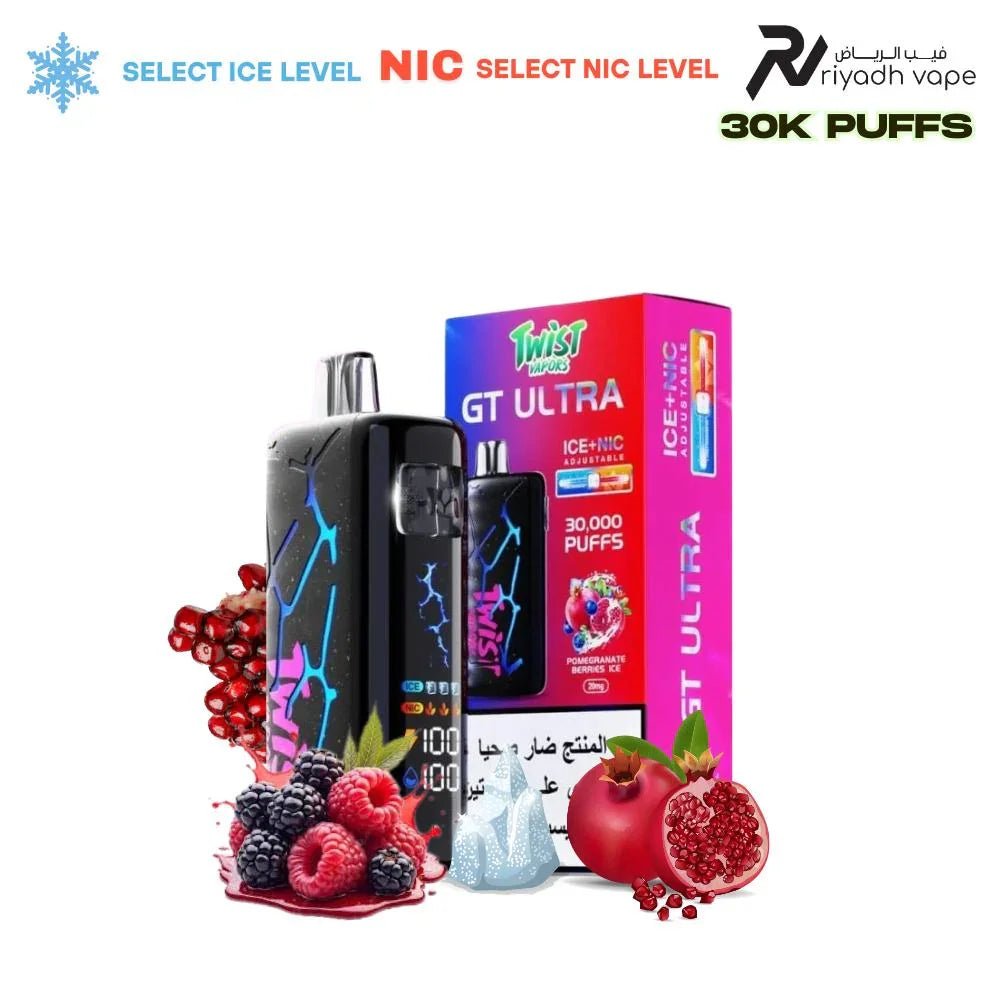Twist GT Ultra 30000 Puffs Disposable Vape - Pomegranate Berry - Riyadh Vape Shop - Disposable Vape