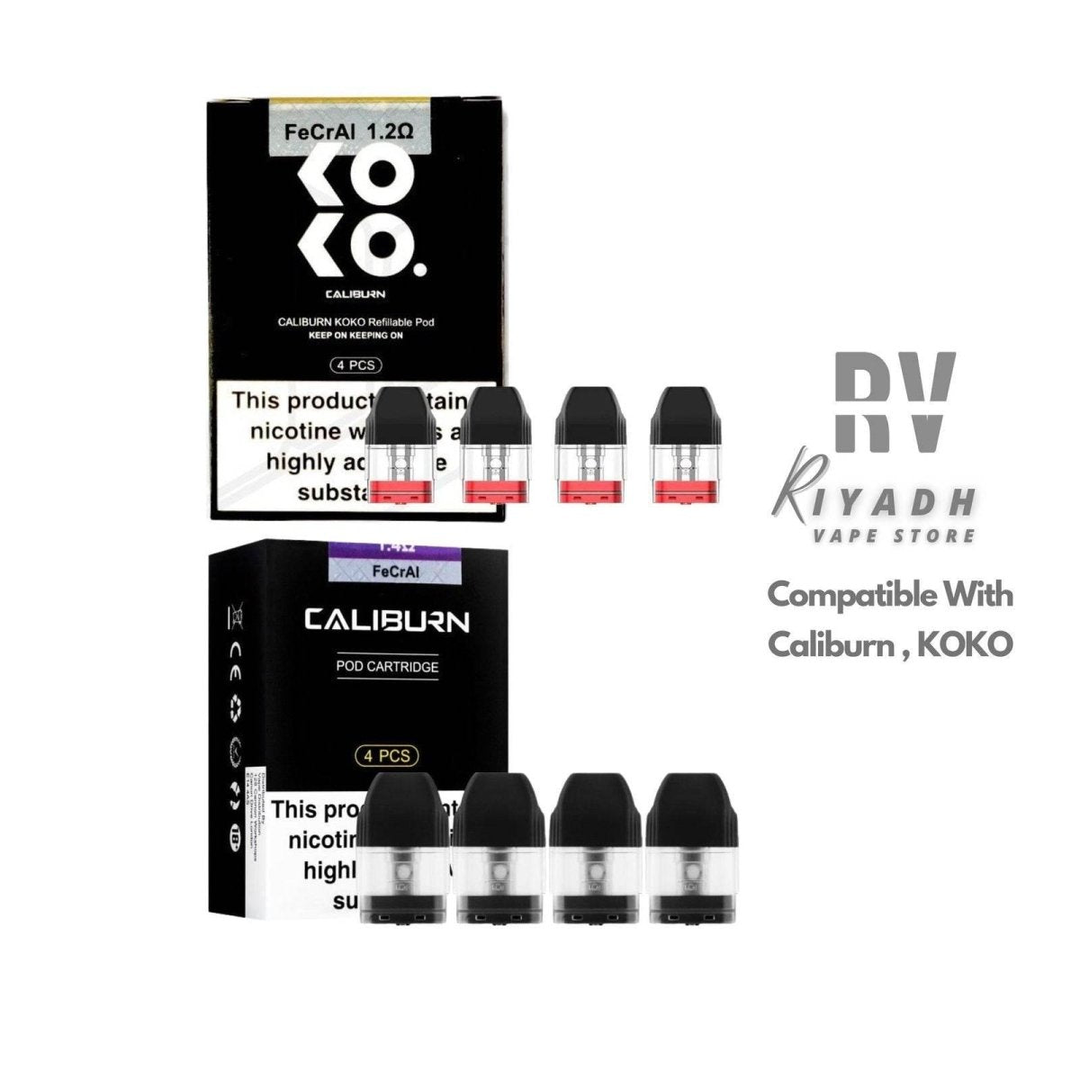 UWell Caliburn 0.8, 1.2 Replacement Pod Coil For Caliburn & Koko - V Riyadh Vape Shop UWell Caliburn 0.8, 1.2 Replacement Pod Coil For Caliburn & Koko - V Riyadh Vape Shop