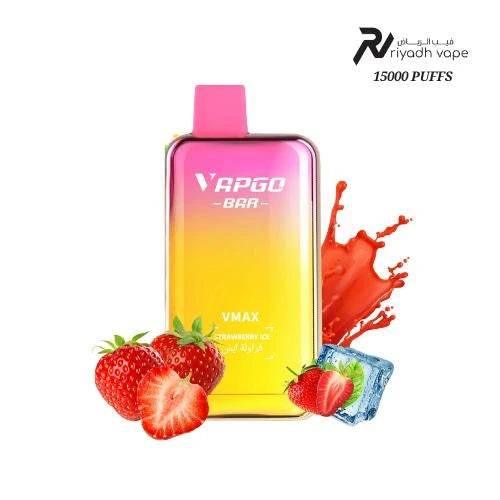 VAPGO VMAX 15000 Puffs Disposable Vape - Strawberry Ice Riyadh Vape Shop VAPGO VMAX 15000 Puffs Disposable Vape - Strawberry Ice Riyadh Vape Shop