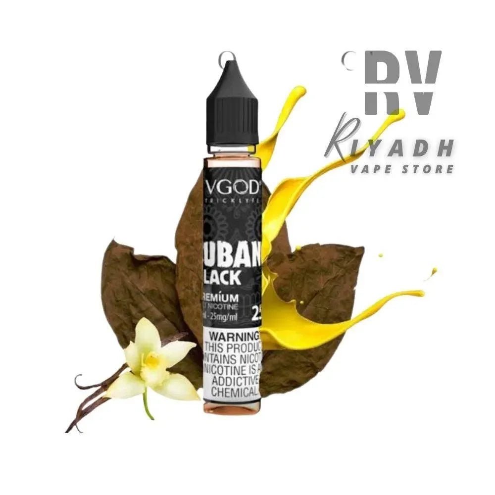 VGod Cubano Black SaltNic E - Liquid - سالت نيك في جود كيوبانو نكهة - Riyadh Vape Shop - Salt Nic Juice