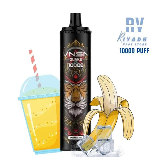 VNSN QUAKE 10000 Puff Banana Ice Disposable Vape 50mg - مزاج فيب - Riyadh Vape Shop