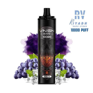 VNSN QUAKE Grape Ice 10000 Puff Disposable Vape 50mg - Riyadh Vape Shop - Vape Riyadh - Riyadh Vape Shop