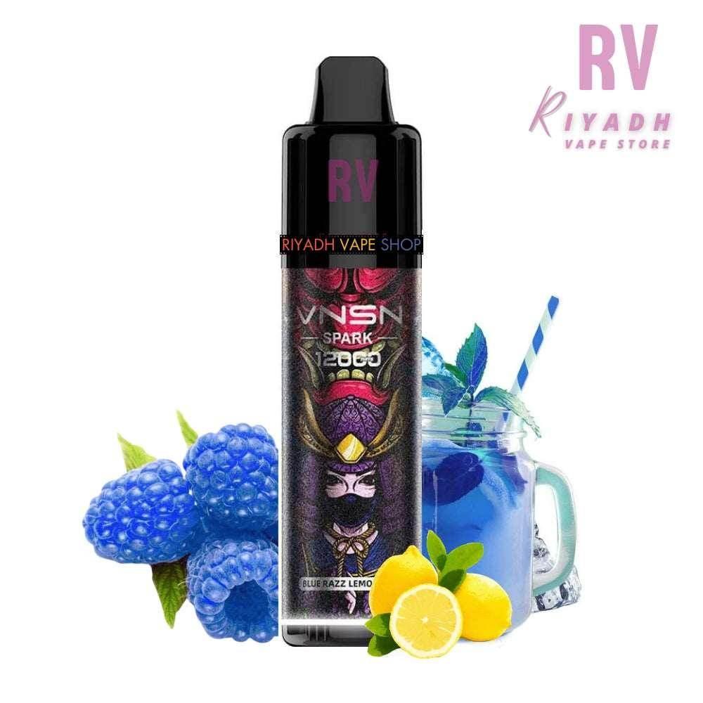 VNSN Spark 12000 Puffs Disposable Vape - Blue Razz Lemonaden Riyadh Vape Shop VNSN Spark 12000 Puffs Disposable Vape - Blue Razz Lemonaden Riyadh Vape Shop