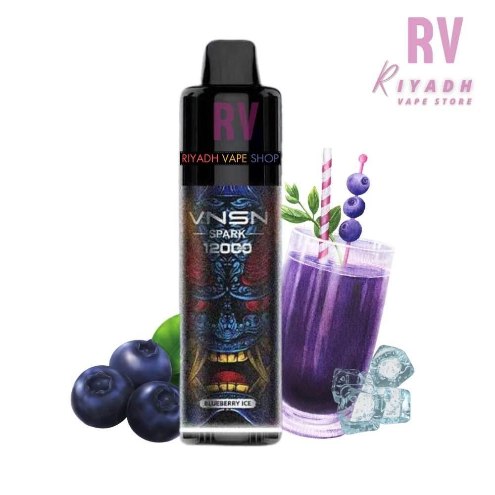 VNSN Spark 12000 Puffs Disposable Vape - Blueberry Ice Riyadh Vape Shop VNSN Spark 12000 Puffs Disposable Vape - Blueberry Ice Riyadh Vape Shop