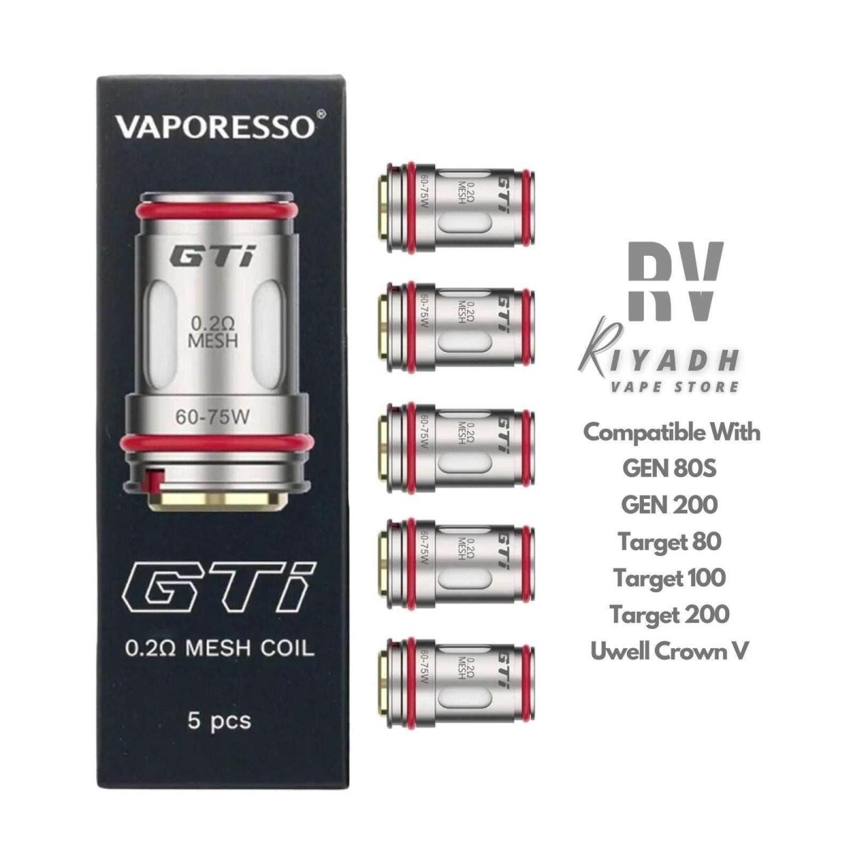 Vaporesso GTI 0.2Ω Replacement Coil - Vape Riyadh - Riyadh Vape Shop - Coils And Pods
