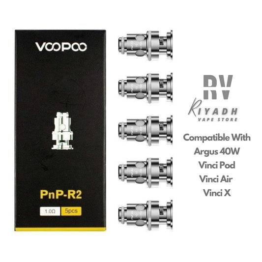 Voopoo PnP-R2 1.0 Ω Replacement Coil For Argus 40 , Vinci ,Vinci X - Vape Riyadh