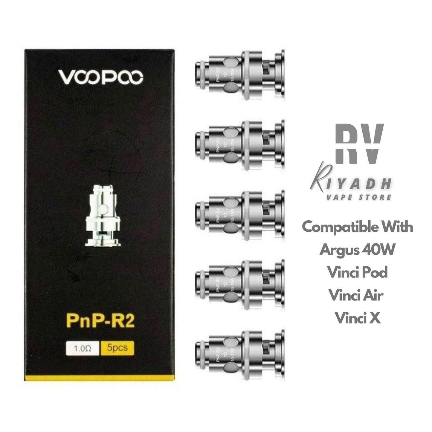 Voopoo PnP-R2 1.0 Ω Replacement Coil For Argus 40 , Vinci ,Vinci X - Vape Riyadh - Riyadh Vape Shop