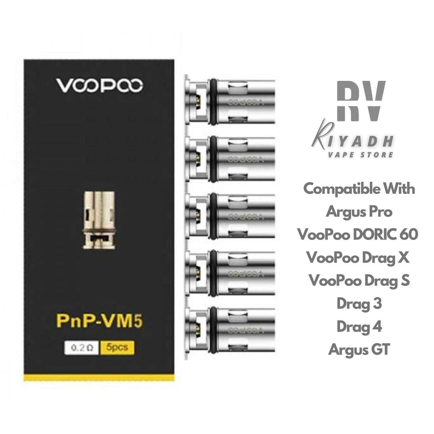 Voopoo PnP-VM5 0.2Ω Replacement Coil - Vape Riyadh - Riyadh Vape Shop