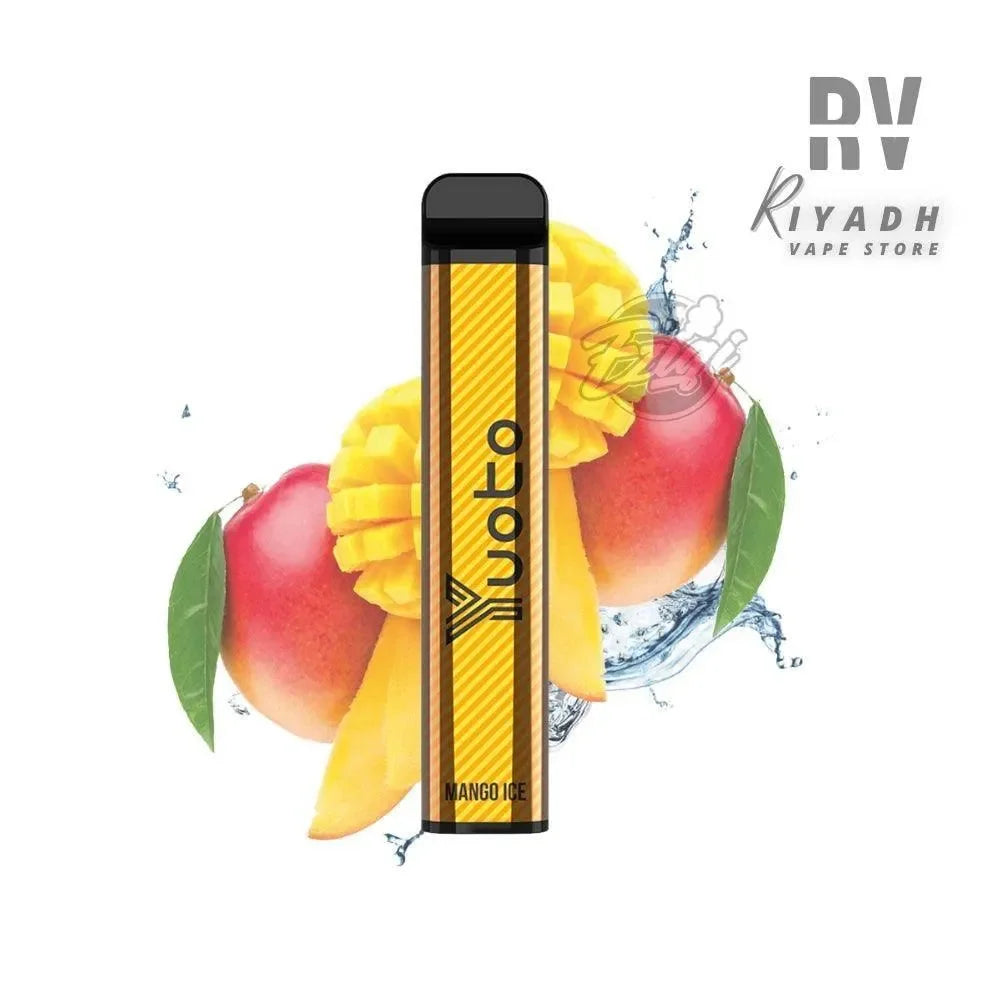 Yuoto XXL - 2500 Puff Disposable Vape Mango ice 50mg - Saudi Riyadh Vape Shop - Riyadh Vape Shop