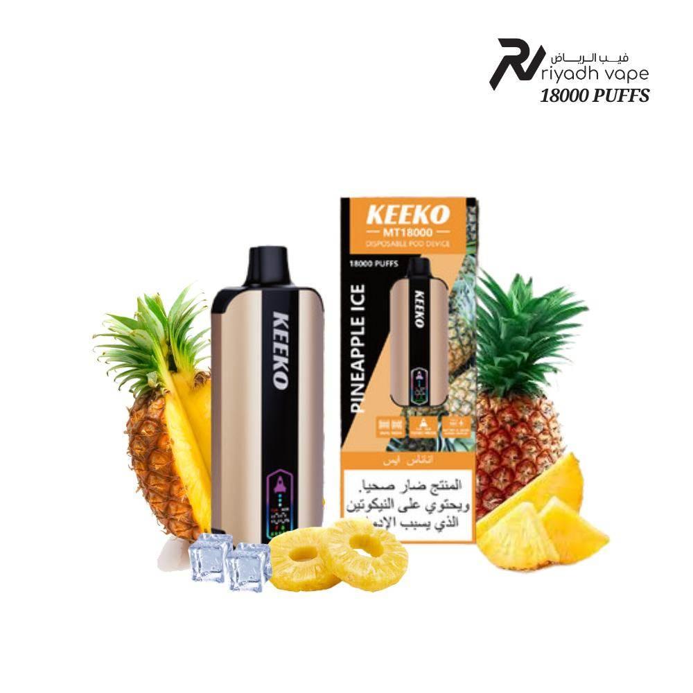 Keeko MT18000 Puffs Disposable Vape | Pineapple Ice | Riyadh Vape Riyadh Vape Shop Keeko MT18000 Puffs Disposable Vape | Pineapple Ice | Riyadh Vape Riyadh Vape Shop