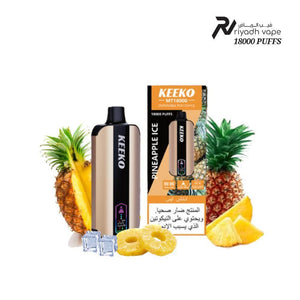 Keeko MT18000 Puffs Disposable Vape - Pineapple Ice - Riyadh Vape Shop