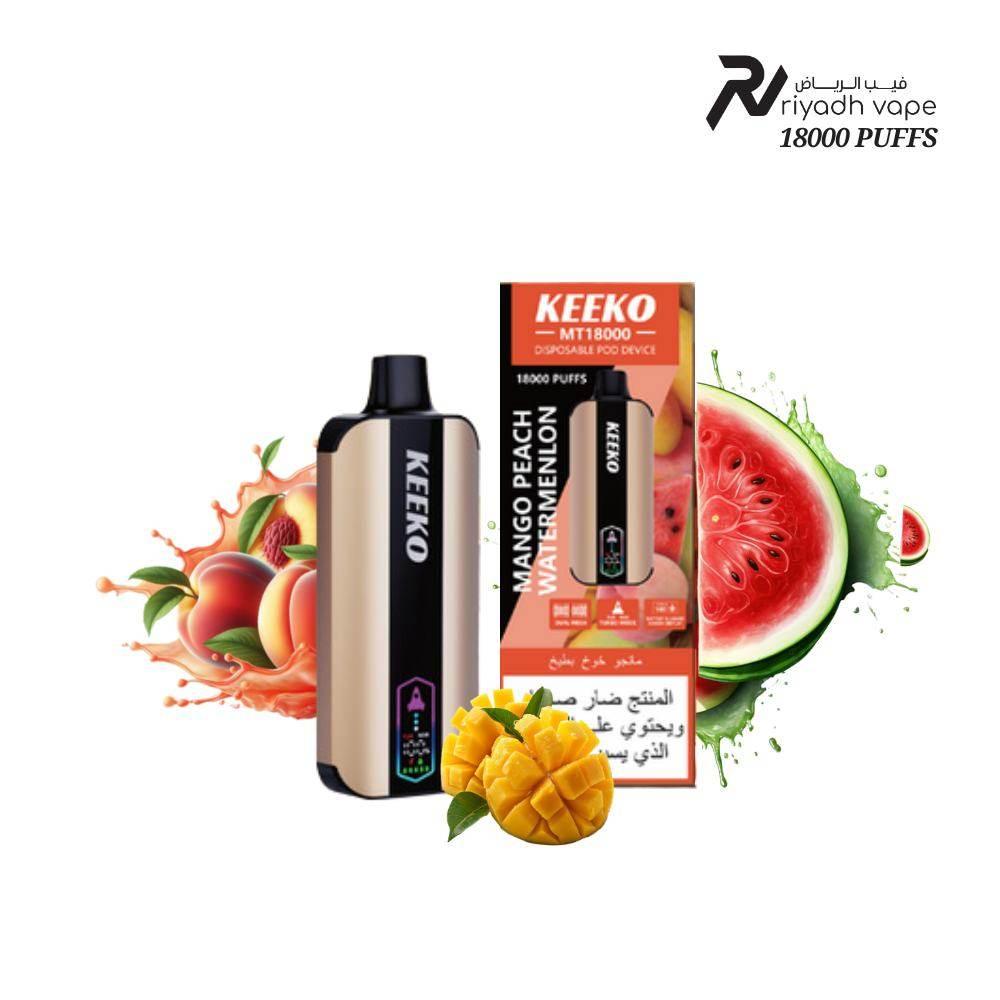 Keeko Mt18000 Puffs Disposable Vape - Mango Peach Watermelon - Riyadh Vape Shop