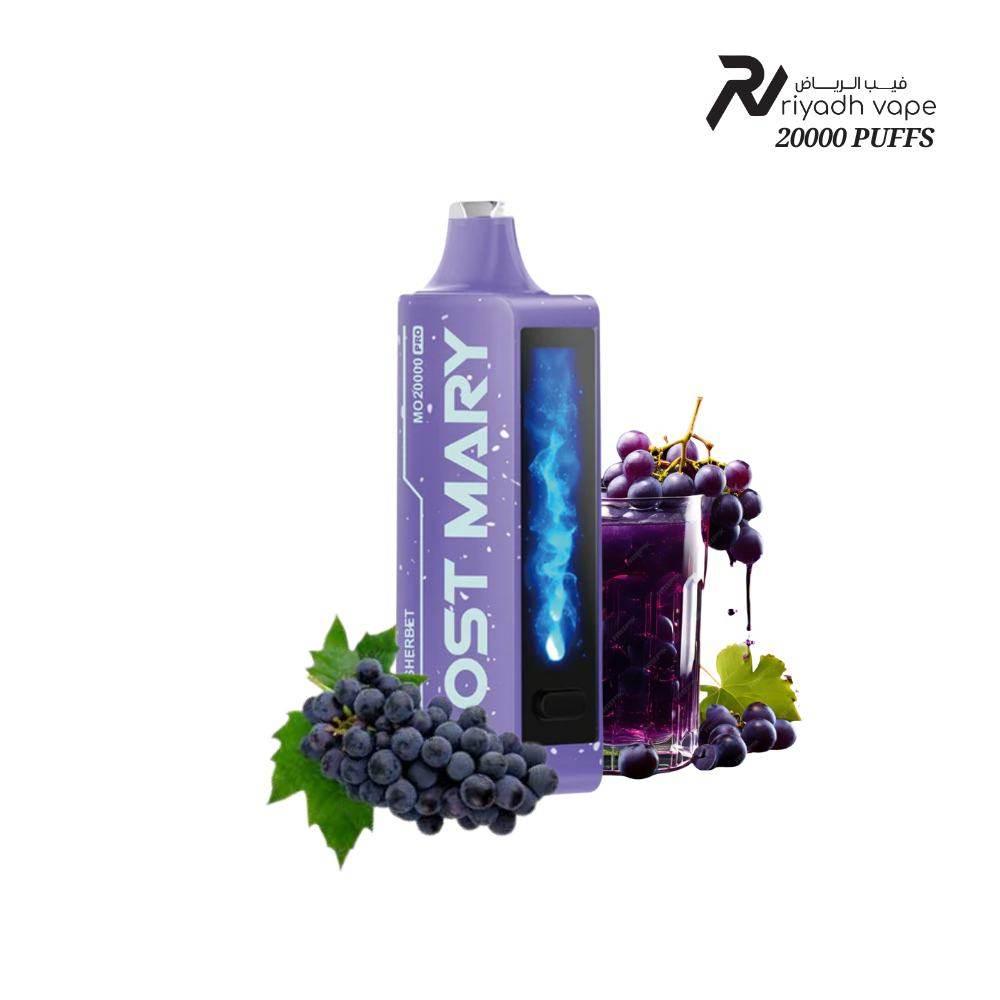Lost Mary MO20000 Pro Black Grape Disposable Vape - Riyadh Vape Shop