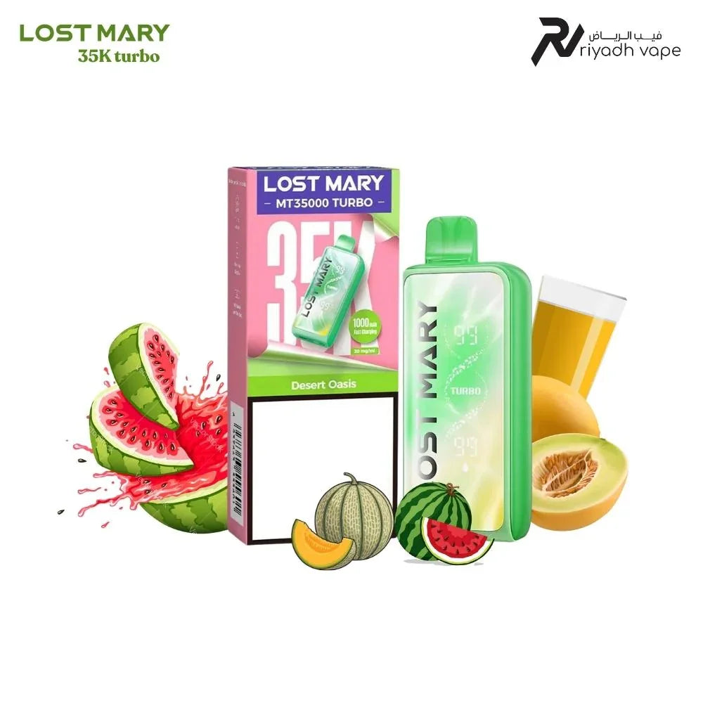 Lost Mary MT35000 Turbo Desert Oasis Disposable Vape – Best Vape in Riyadh Saudi Arabia | 35,000 Puffs | 125 SR | Same Day Delivery