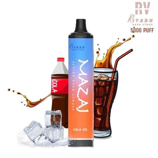 1x  Mazaj Demon 5000 Puff Vape Pod Disposable  Flavor - Mazaj Cola Ice 5000 Puff  We Provide Fastest and Cheapest Delivery for Disposable Vape All over Riyadh , Saudi Arabia .  Vape Riyadh , Vape Store Near Me , Riyadh Vape Shop , Riyadh Vape store , Disposable Vape , Mazaj Disposable Vape للفيب Disposable Vape In Riyadh From Vape Riyadh - Riyadh Vape Shop MAZAJ Demon 5000 Puff Disposable Vape – Cola Ice - Vape Riyadh DESCRIPTION Cola Ice Flavored disposable pod system. Ready to use and rechargeable 